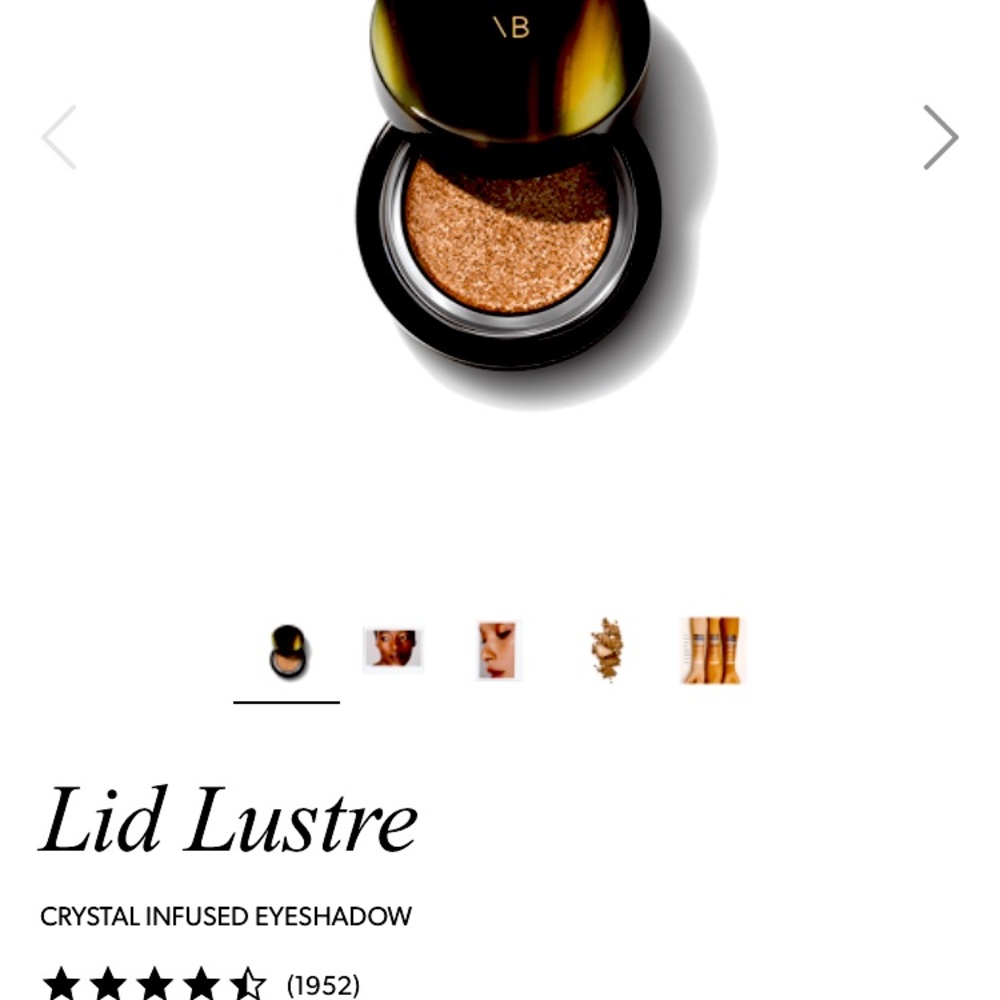 Victoria Beckham Lid Lustre crystal infused eyeshadow in Honey